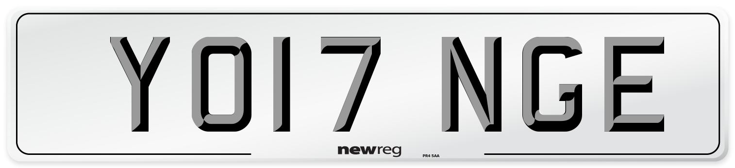 YO17 NGE Number Plate from New Reg